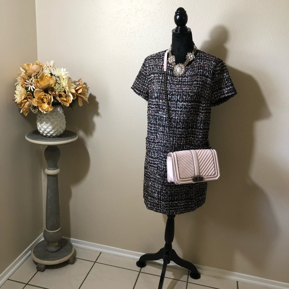 Mini Dress, Forever 21, Black Tweed